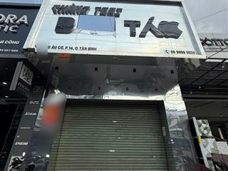 Cho thuê nhà mặt tiền 1020 âu cơ. dt 5x28m. đoạn vỉa hè 8m. giá 26 triệu