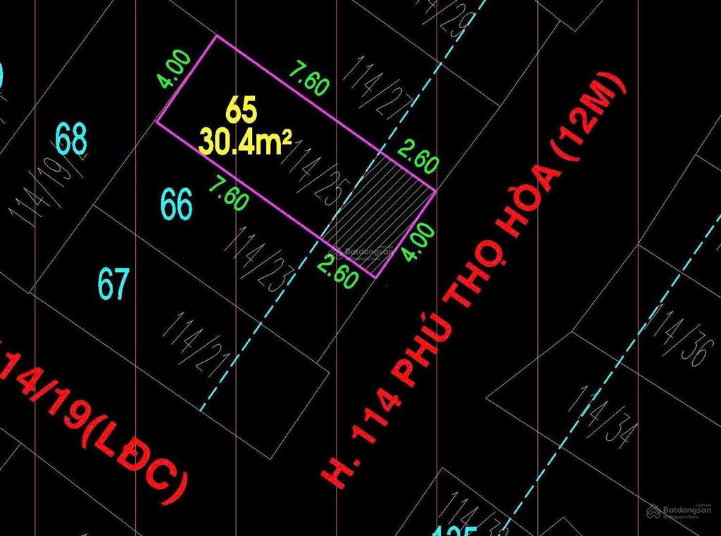 Bán nhà hẻm vườn lài, dt 4x11m, 2 tầng, giá 5,4 tỷ