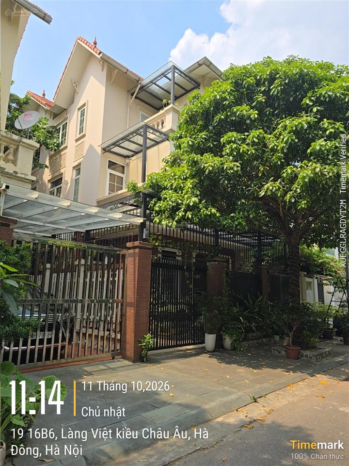 Bán gấp biệt thự làng việt kiều châu âu 134m2* mặt tiền 9m. dãy chính view gần khuôn viên chỉ 39 tỷ