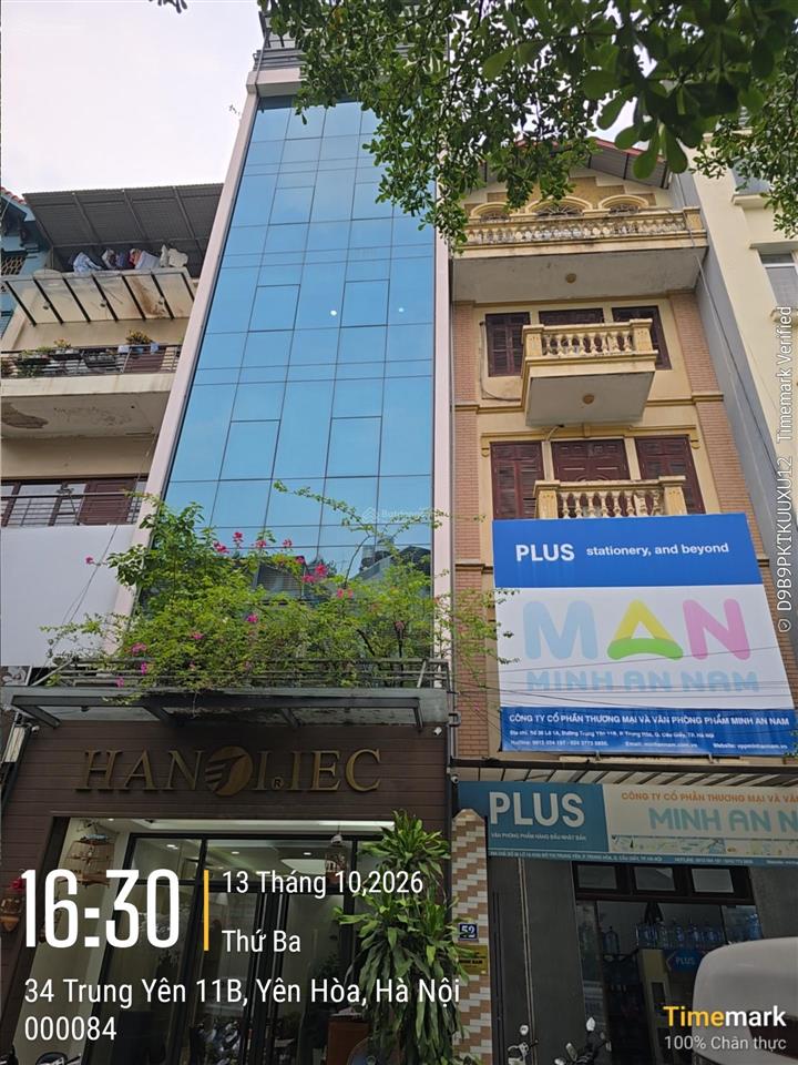 Bán gấp nhà kđt trung yên  vũ phạm hàm 116.9m2* 5 tầng. vị trí kinh doanh view khuôn viên 45.5 tỷ