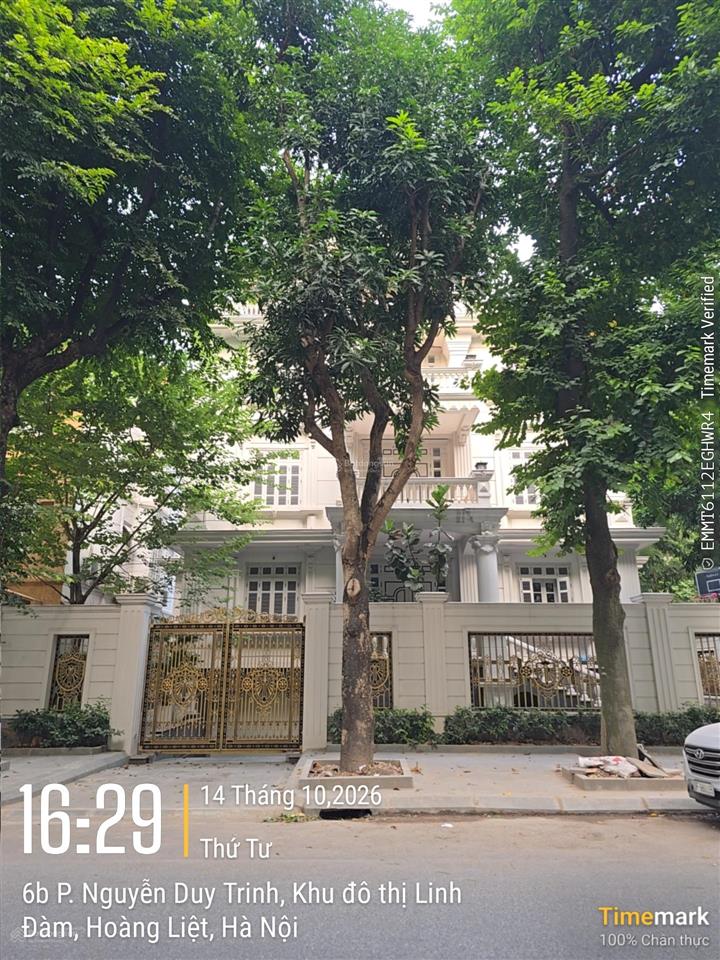 Biệt thự sân vườn kđt bán đảo linh đàm 253.7m2 mặt tiền 12.5m. view khuôn viên kinh doanh 69.5 tỷ