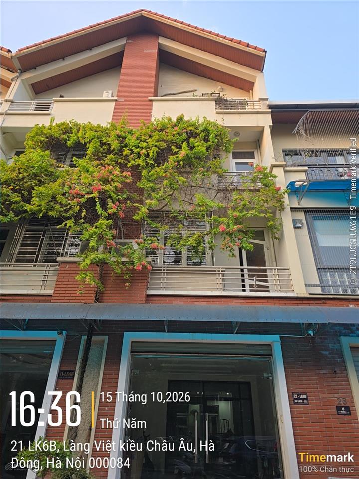 Liền kề làng việt kiều châu âu  nguyễn văn lộc 79m2* 5 tầng. thang máy, view hồ kinh doanh 24.8 tỷ