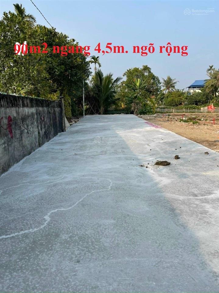 90m2, ngang 4.5m. ngõ rộng 7.5m. cạnh trường đại học fpt  hưng đạo. chỉ 1.5 tỷ
