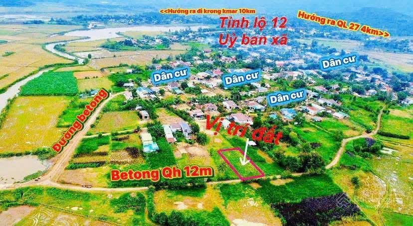 Chính chủ bán đất tại ea trul, đắk lắk đường bê tông qh 12m