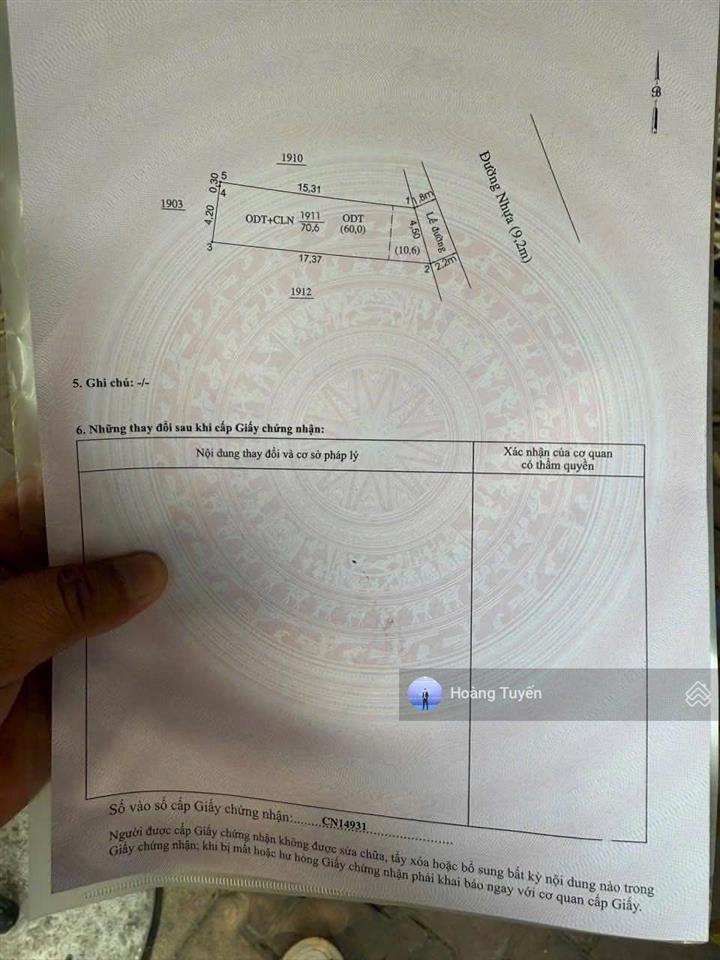  đất đối diện kdc phú đạt. sổ sẵn