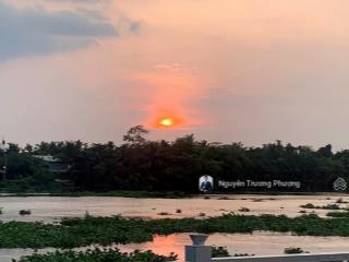 1001m2(19,7x55) đất 2mặt tiền đường đê bao sông sài gòn có 410m2 thổ cư ngay chung cư a&t riverside