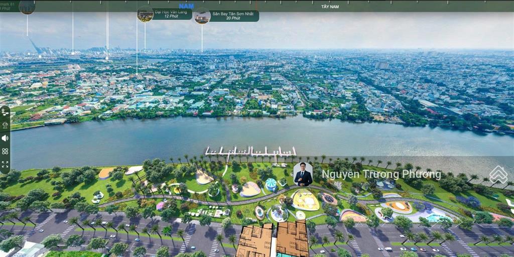 Lô đất góc 2 mt đường vĩnh phú 23 sát ql13 thông đê bao sông sg  khu resort an lâm & a&t riverside
