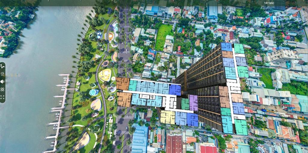Lô đất góc 2 mt đường vĩnh phú 23 sát ql13 thông đê bao sông sg  khu resort an lâm & a&t riverside