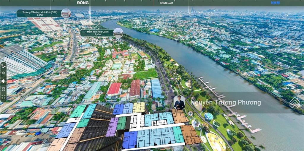 Lô đất góc 2 mt đường vĩnh phú 23 sát ql13 thông đê bao sông sg  khu resort an lâm & a&t riverside
