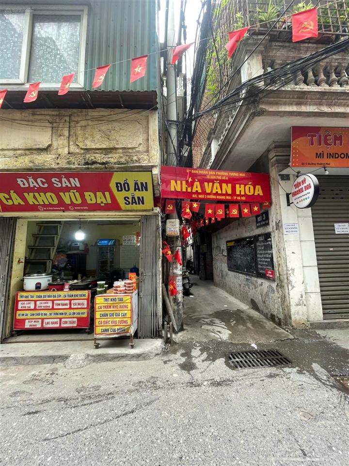 Bán đất đẹp tại ngõ 3 hoàng mai, trương định 40 m2, 7 tỷ vnd, sổ đỏ oto đậu gần cửa nhà