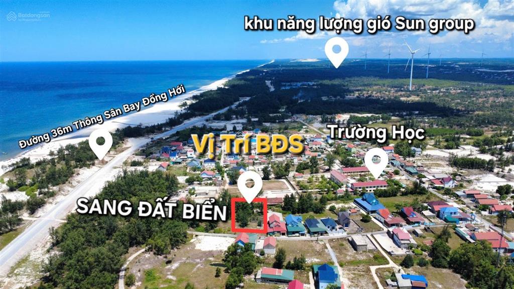 Bán lô đất biển 490m2 trung tâm biển lệ thuỷ