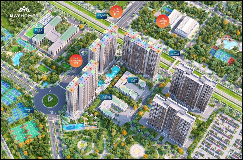 Mua 3pn2wc  pk sola park  smart city  giá chỉ 4.6 tỷ  duy nhất 1 căn