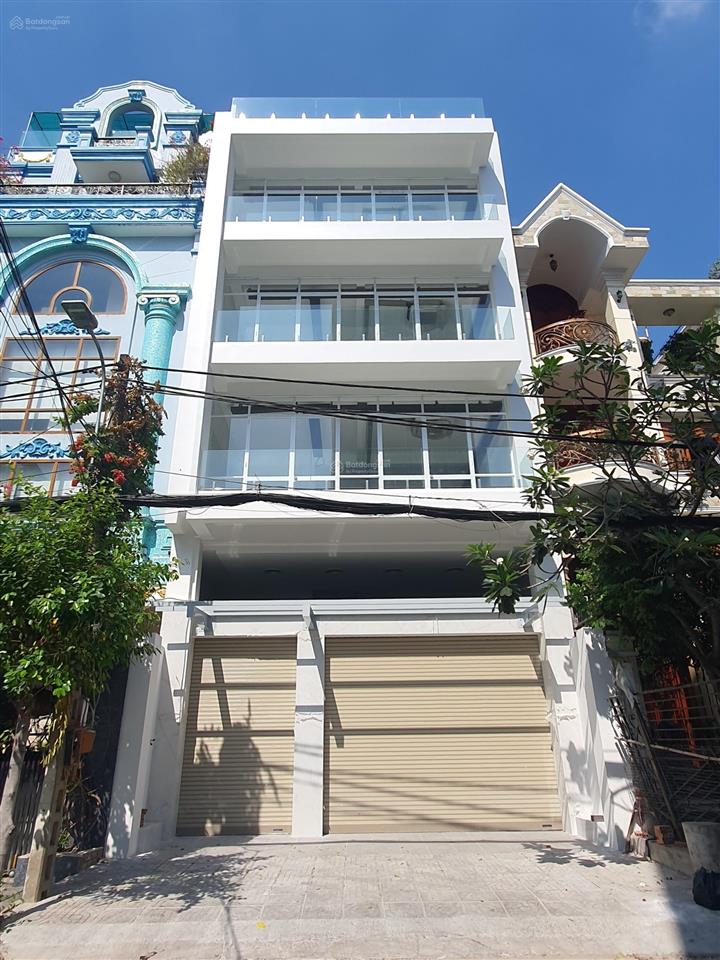 Cho thuê tòa nhà hẻm vip hồ văn huê, phường 9. dt 8x20m. hầm  5 tầng. sàn trống suốt.