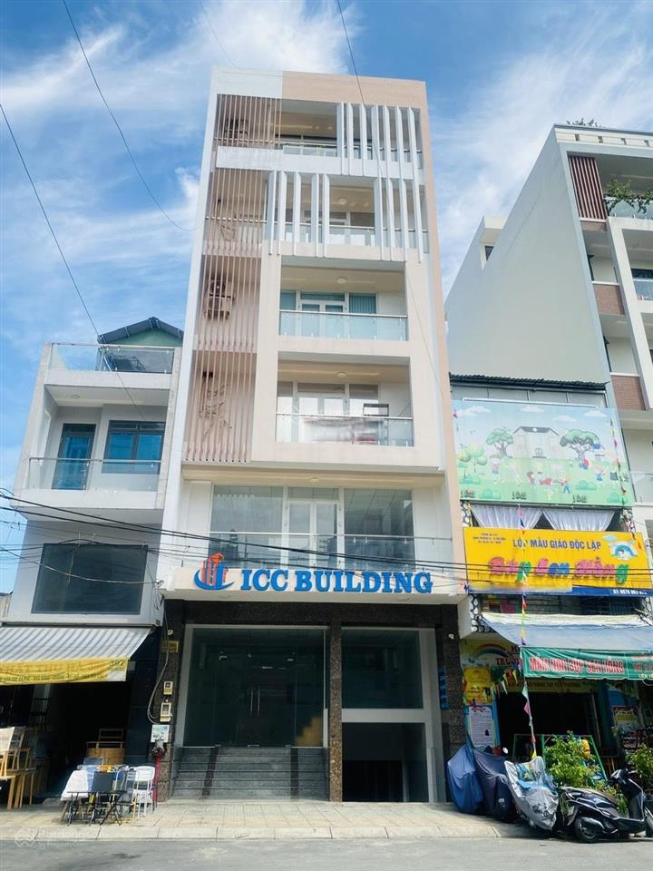 Tòa nhà cho thuê đường lam sơn, phường 2. dt 7,2x20m. hầm  6 tầng. pccc, sàn trống suốt.