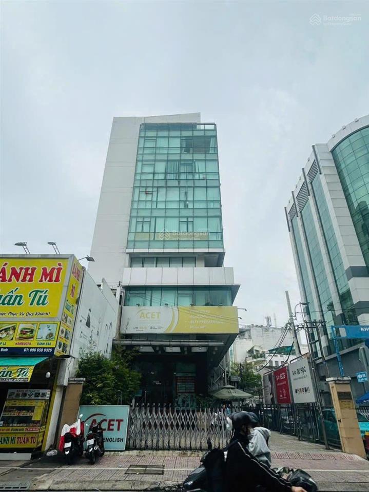 Cho thuê tòa nhà mt đường lê văn sỹ, phường 1. dt 9,8x21m. hầm  8 tầng. pccc. vị trí căn góc