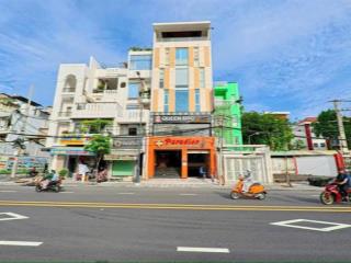 Tòa nhà cho thuê đường hoàng hoa thám ngay ga t3 mới. phường 13. dt 8x30m. hầm 6 tầng. pccc.