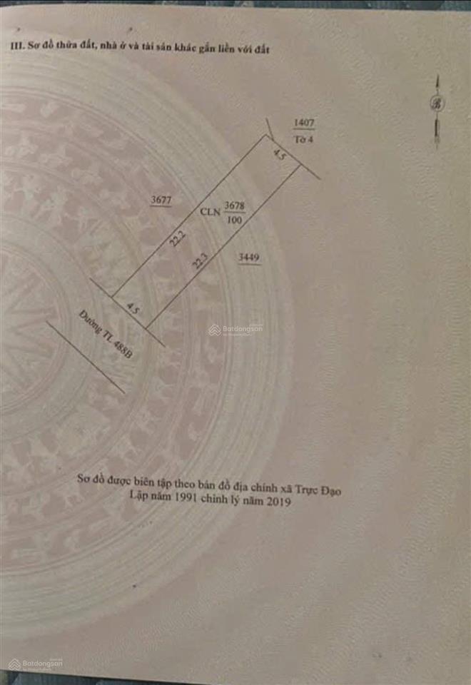 Bán 100m2 đất mặt đường 53b xã trực đạo, trực ninh, nam định giá 1,95 tỷ