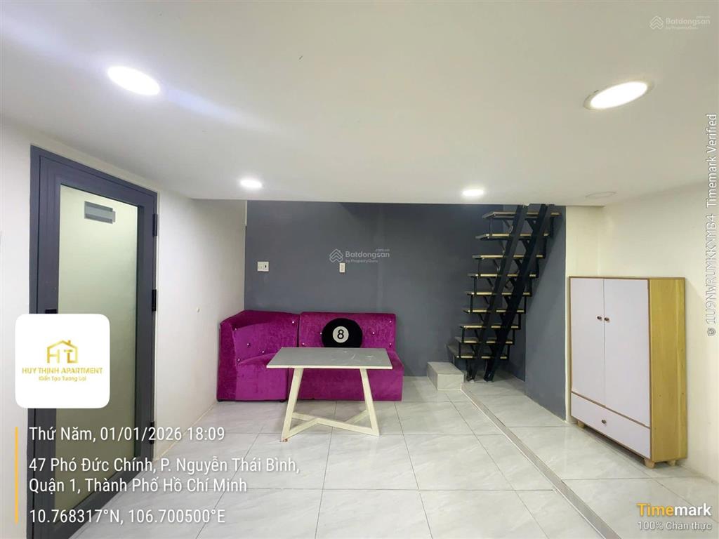 Cho thuê chung cư mini 1pn, 1wc, 55m2, giá siêu hời tại phó đức chính, quận 1, tp. hồ chí minh