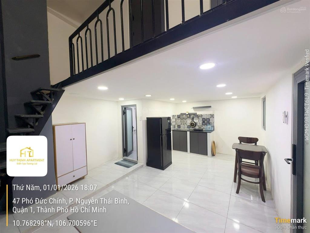 Cho thuê chung cư mini 1pn, 1wc, 55m2, giá siêu hời tại phó đức chính, quận 1, tp. hồ chí minh