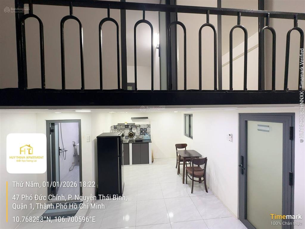 Ch cao cấp duplex 2 pn riêng  full nội thất  mặt tiền 47 phó đức chính  trung tâm quận 1