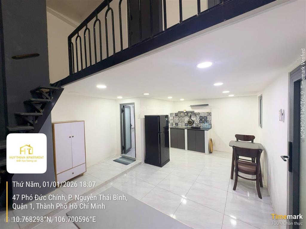 Ch cao cấp duplex 2 pn riêng  full nội thất  mặt tiền 47 phó đức chính  trung tâm quận 1