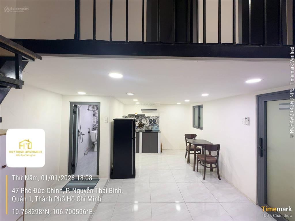 Ch cao cấp duplex 2 pn riêng  full nội thất  mặt tiền 47 phó đức chính  trung tâm quận 1