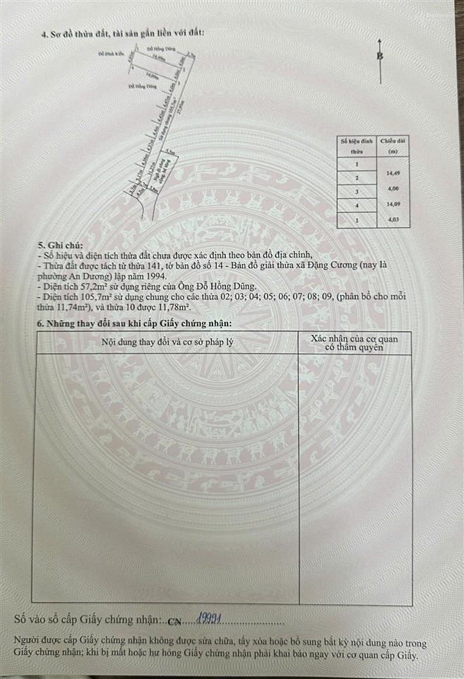 Siêu phẩm an dương  chỉ 1 tỷ 020tr  lô đất đẹp vào là mê