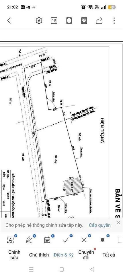 Bán đất góc 2 mặt tiền nguyễn thị rành dt5.000m2 có 1422m2 thổ