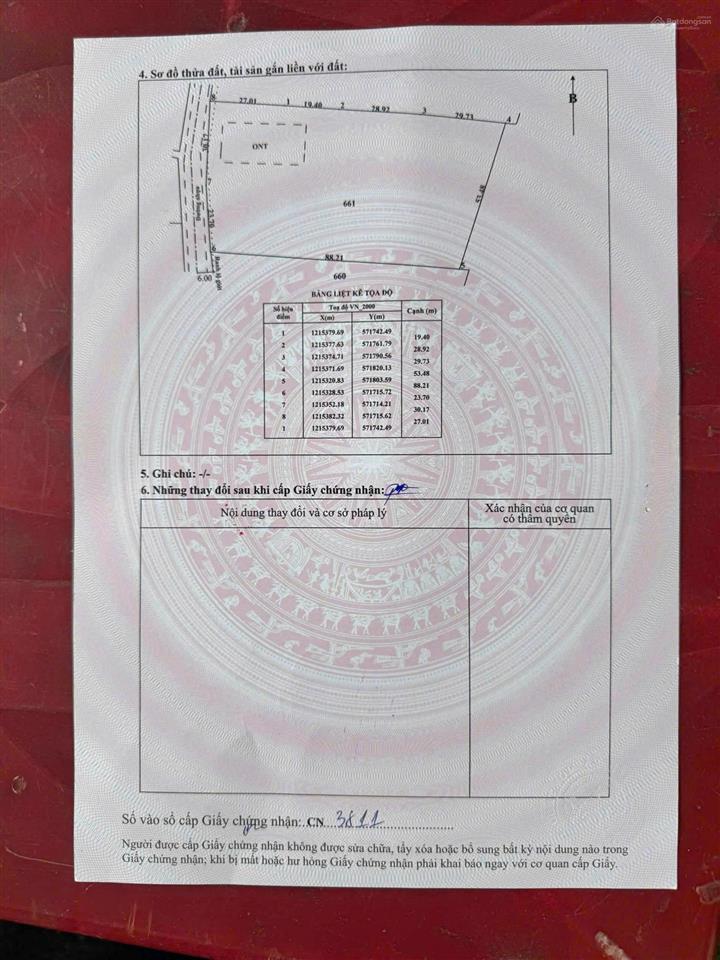 Bán 5.151 m2 có thổ cư tại xã thái mỹ, củ chi