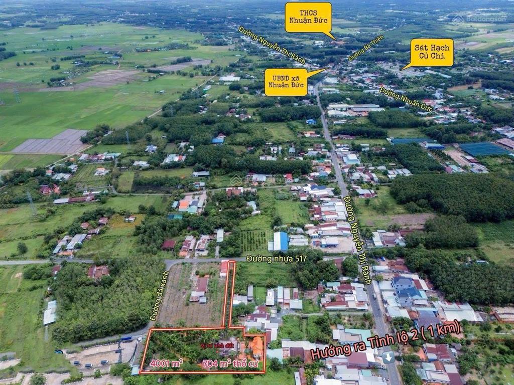 Bán biệt thự vườn xã nhuận đức . diện tích hơn 4 000 m2 giá ngộp