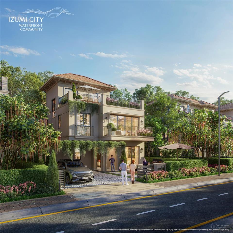 Thanh toán trước 4,68 tỷ sở hữu biệt thự ven sông izumi city, compound khép kín.  0978 469 ***