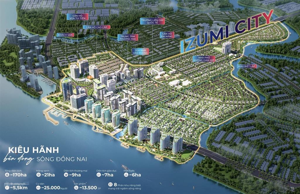 Biệt thự ven sông izumi city quỹ căn giới hạn. thanh toán 15% đến nhận nhà,  0978 469 ***