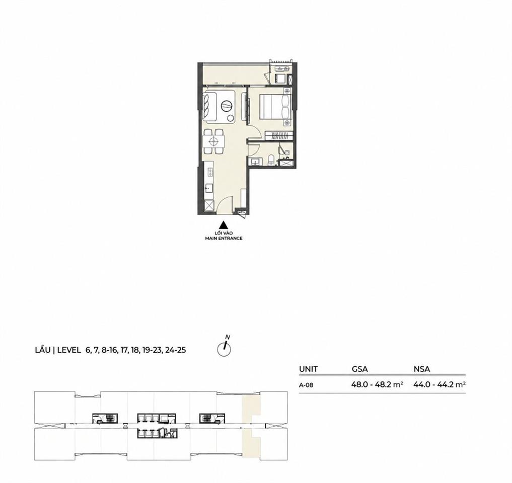 Cắt lỗ 700 triệu, lumière midtown 1pn 48m² tầng cao, view tttm và nhạc nước, giá 7,5 tỷ