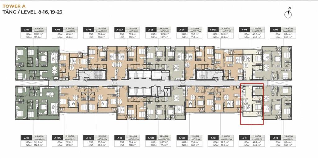 Cắt lỗ 700 triệu, lumière midtown 1pn 48m² tầng cao, view tttm và nhạc nước, giá 7,5 tỷ