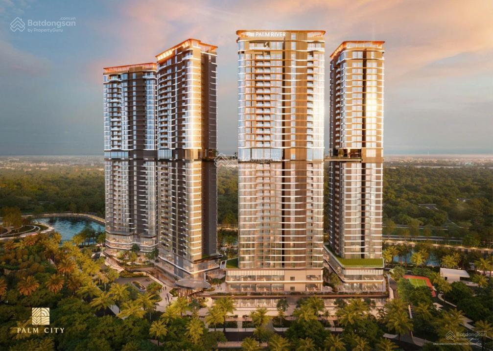 Palm river căn góc 2pn 120,2 m², view sông, hai mặt thoáng