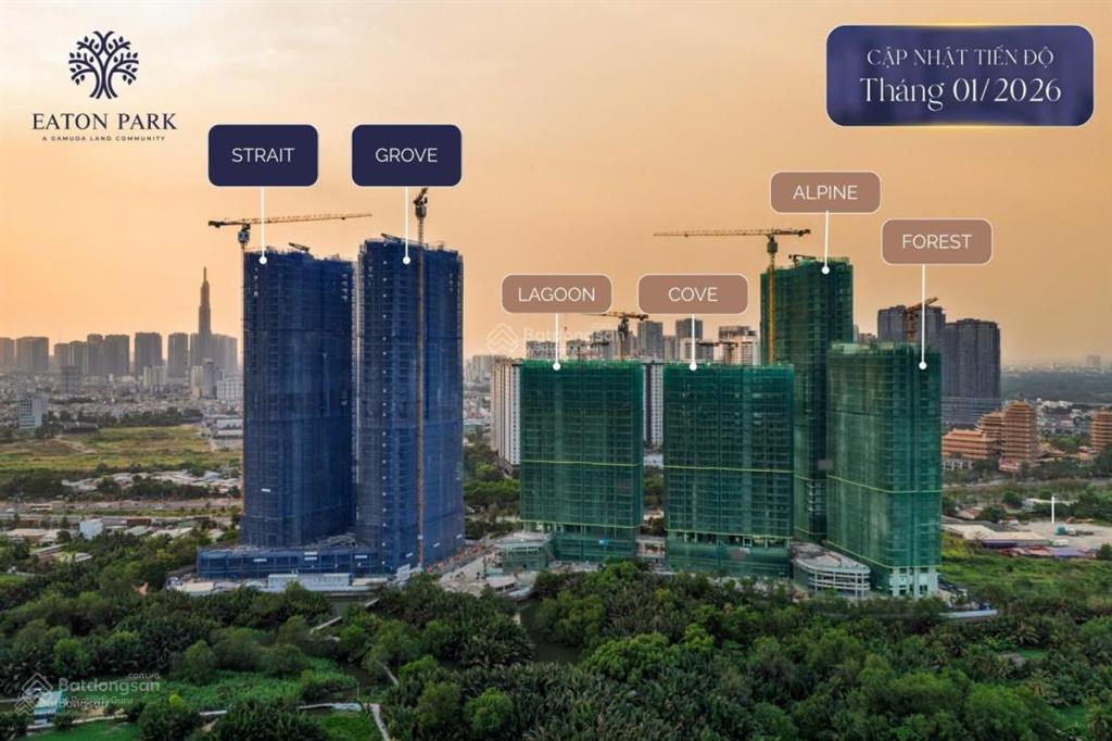 Duplex eaton park tháp forest  hai tầng riêng tư, không gian mở giữa khu đông
