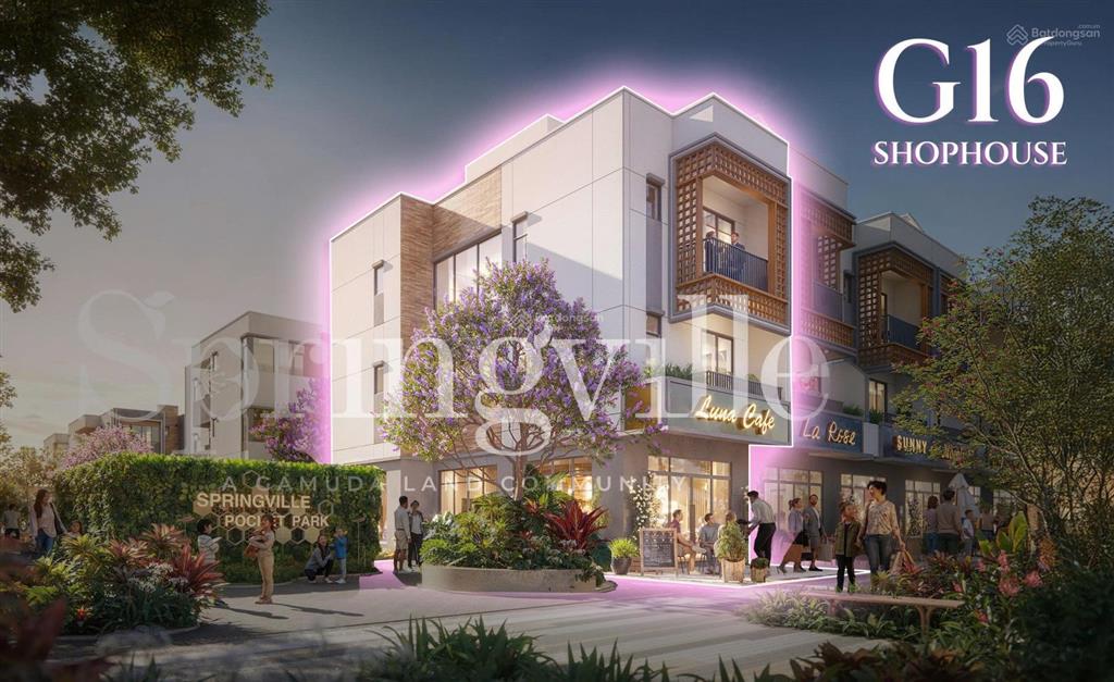 Spring ville nhơn trạch  chủ gửi căn hoa hậu shophouse diện tích lớn