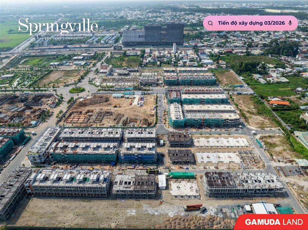 Giỏ hàng nhà phố,shophouse dự án spring ville  giá từ 8 tỷ /căn nhà phố 1 trệt 2 lầu