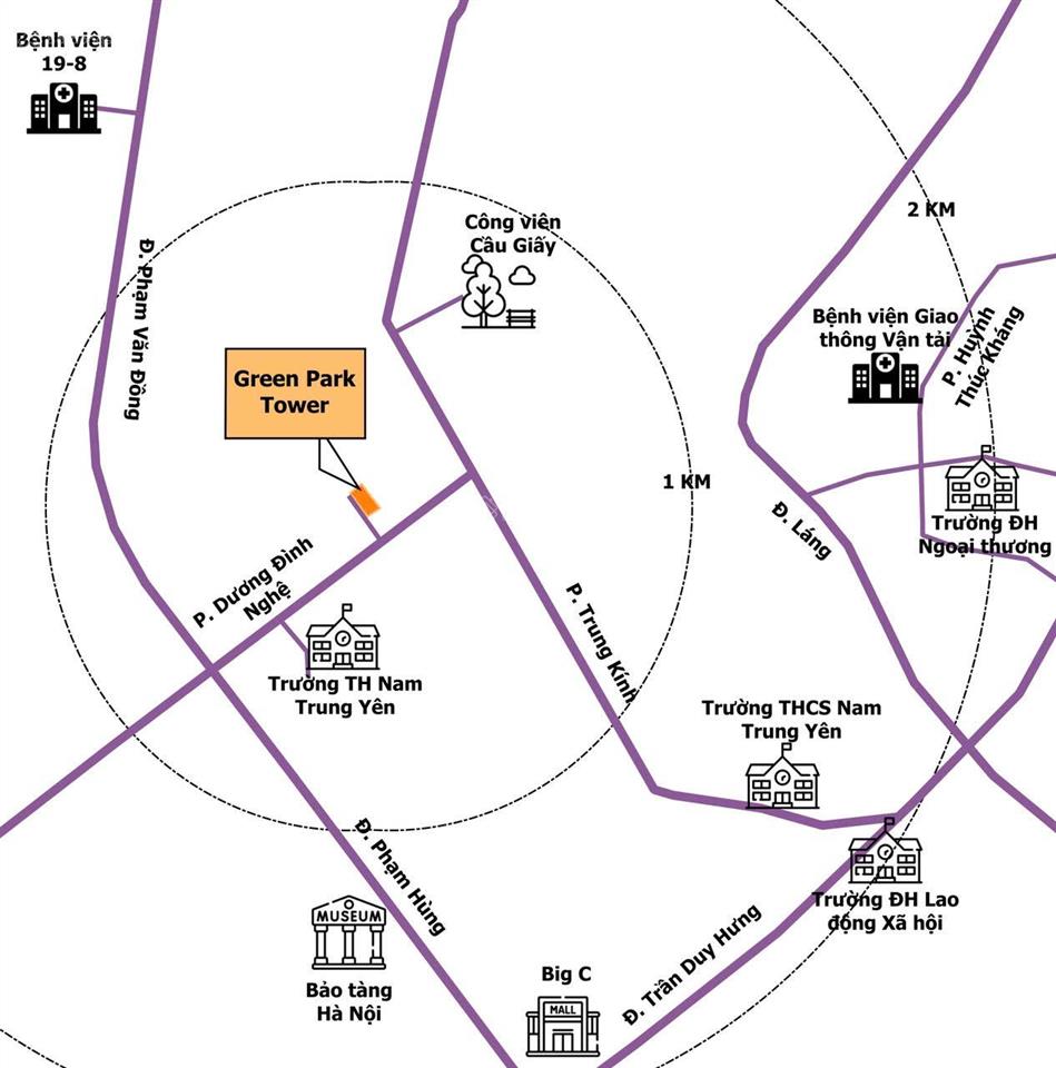 Bán căn hộ chung cư green park dương đình nghệ, cầu giấy, 106m2 3 ngủ, 2 wc, 8,6