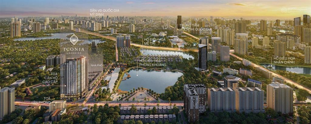 Bán chung cư iconia lakeside, 54 tố hữu, 100m2, 3pn, 2wc, tầng 22, giá 9 tỷ