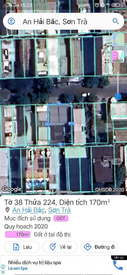 Bán lô đất 170m2 an cư 5  sơn trà  đà nẵng,  0905 890 ***