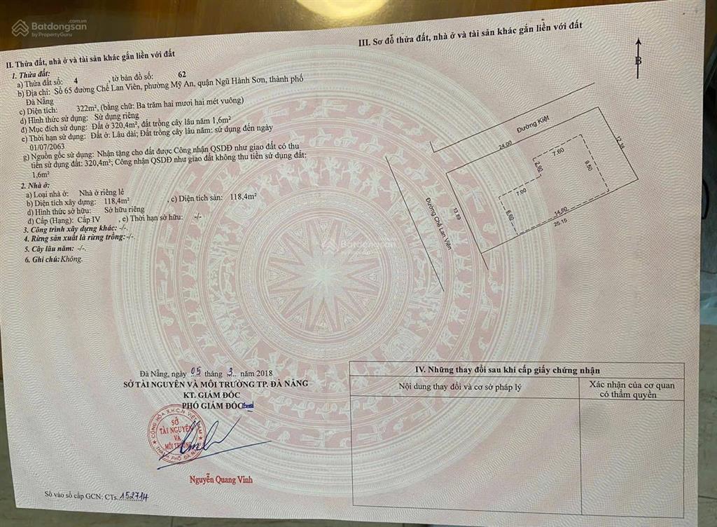 Bán siêu phẩm lô đất chế lan viên, ngũ hành sơn, đà nẵng 0905 890 ***
