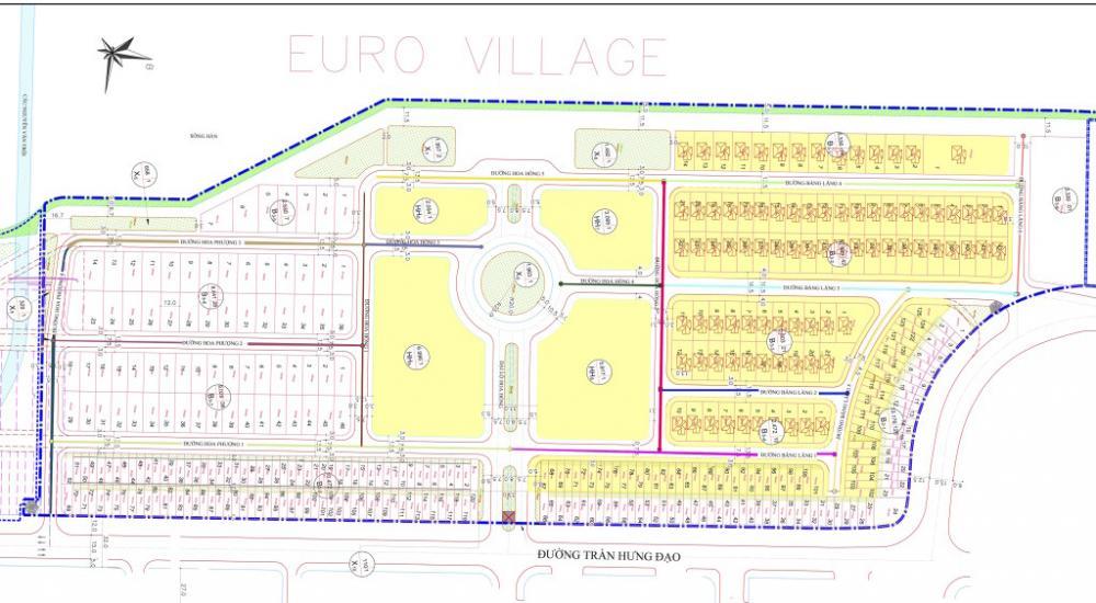 Chính chủ cần bán biệt thự cực đẹp khu biệt thự euro village  ven sông hàn