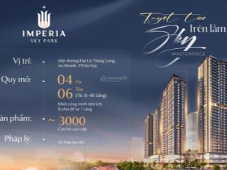 Imperia sky park  ra mắt đợt đầu, quỹ căn đẹp ưu tiên chọn lọc