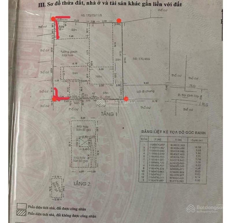 Chính chủ bán 242m2 thổ cư bùi đình tuý lô cuối hẻm cụt chỉ 21.89 tỷ,  0906 731 ***
