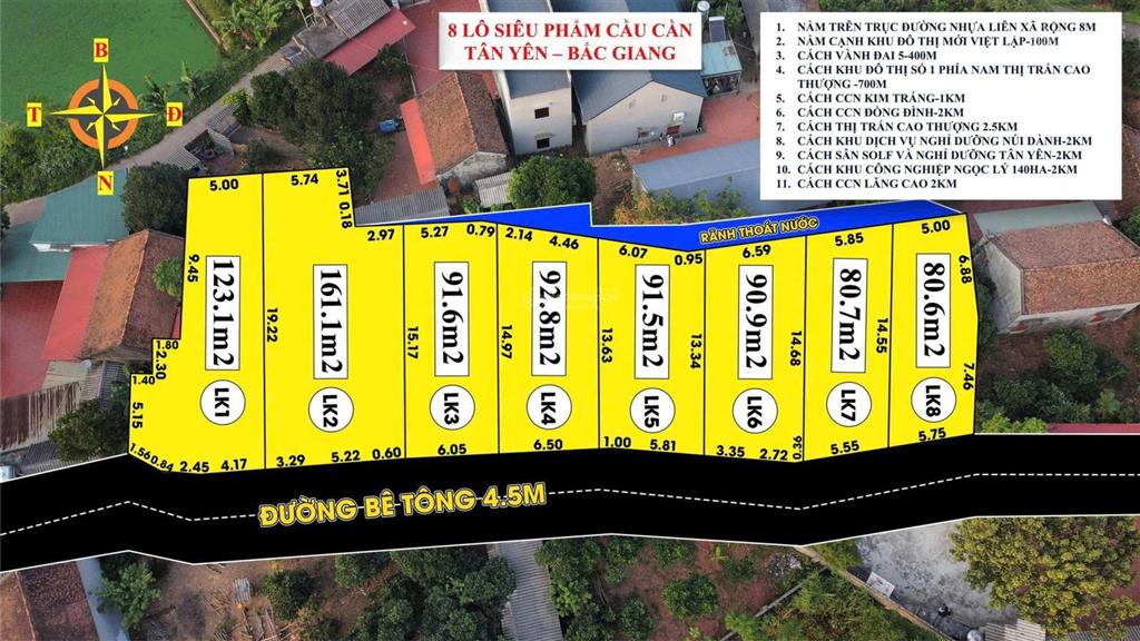 Bán đất tại việt lập, tân yên, giá chỉ 290 triệu, full thổ cư