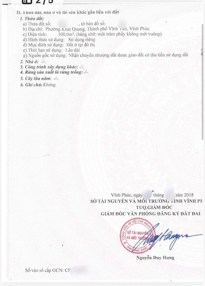 BÁN GẤP LÔ ĐẤT KINH DOANH ĐỈNH -PHAN CHU CHINH SÁT CHUNG CƯ AN PHÚ 100m MT5m 5,2 tỷ SĐCC 0988296228