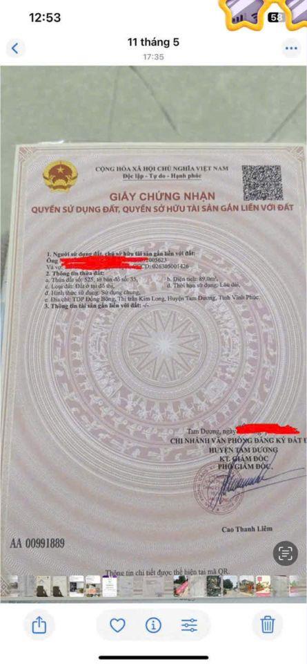 BÁN GẤP LÔ ĐẤT KINH DOANH HIẾM CỔNG CHỢ SỐ 8- KIM LONG- DT89m MT5m GIÁ CHỈ 2,18 TỶ SĐCC 0988296228