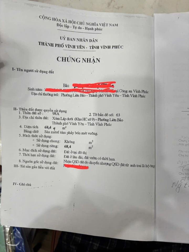 BÁN GẤP NHÀ 3 TẦNG HIỆN ĐẠI- TRUNG TÂM TP. VĨNH YÊN SÁT BV ĐA KHOA TỈNH 68,4m giá 3,45 TỶ 0988296228