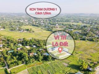 Đất đẹp hướng đạo gần KCN Tam Dương trung tâm chỉ từ 650tr tiền nhỏ đón sóng lớn 118m MT6m sổ đỏ trao tay 0988296228
